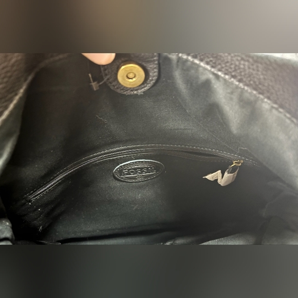 Fossil Erin cowprint fold over brossbody bag - Picture 4 of 9